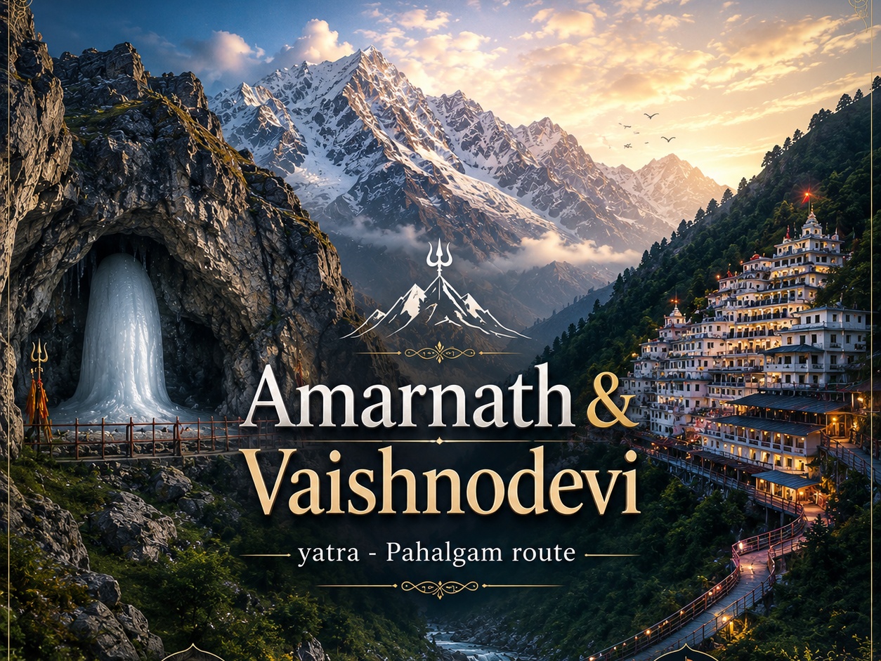 Shri Amarnath & Maa Vaishno Devi Yatra - Pahalgam Route