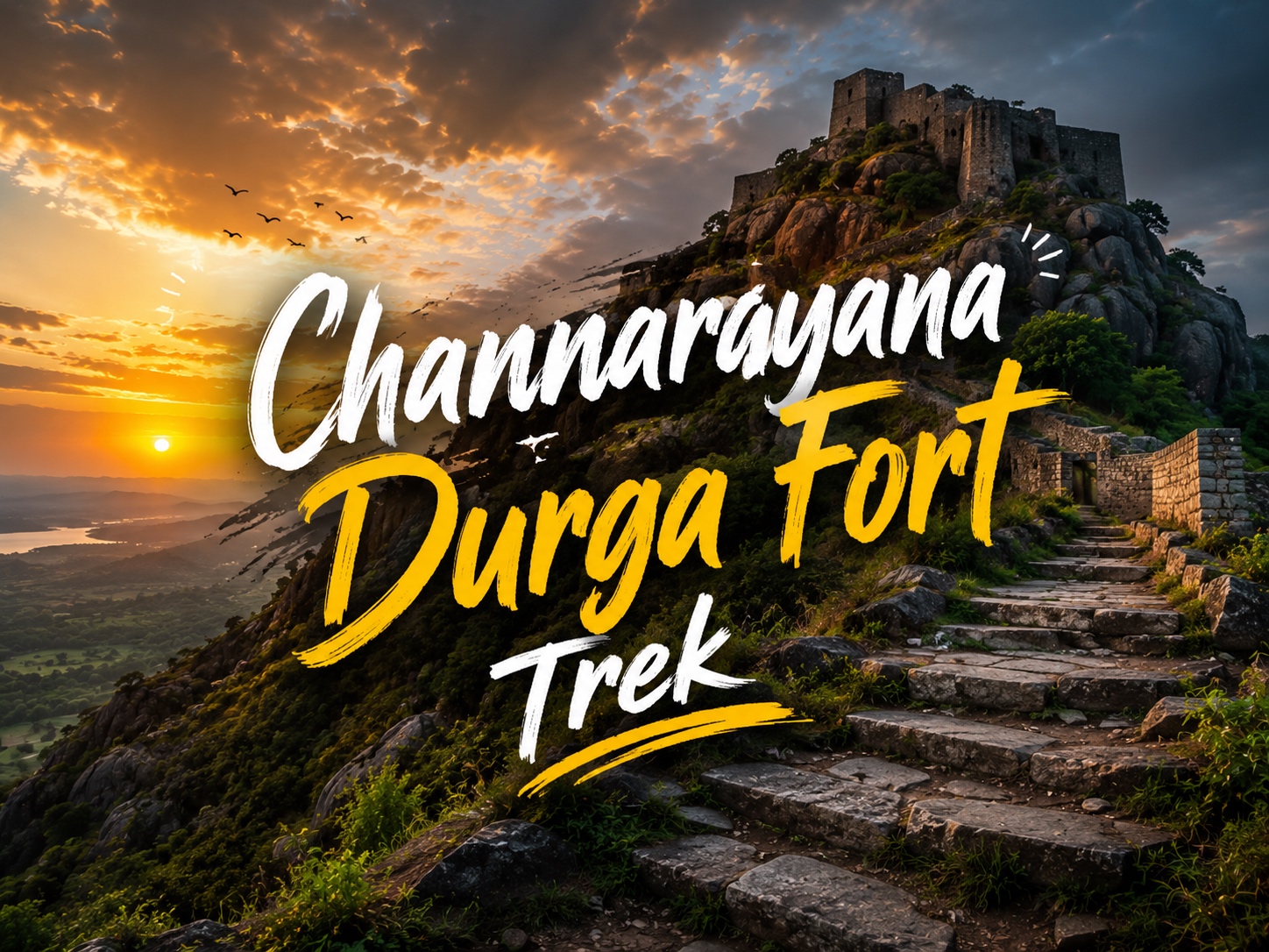 Channarayana Durga Fort Trek trek near Near Madhugiri, Tumakuru